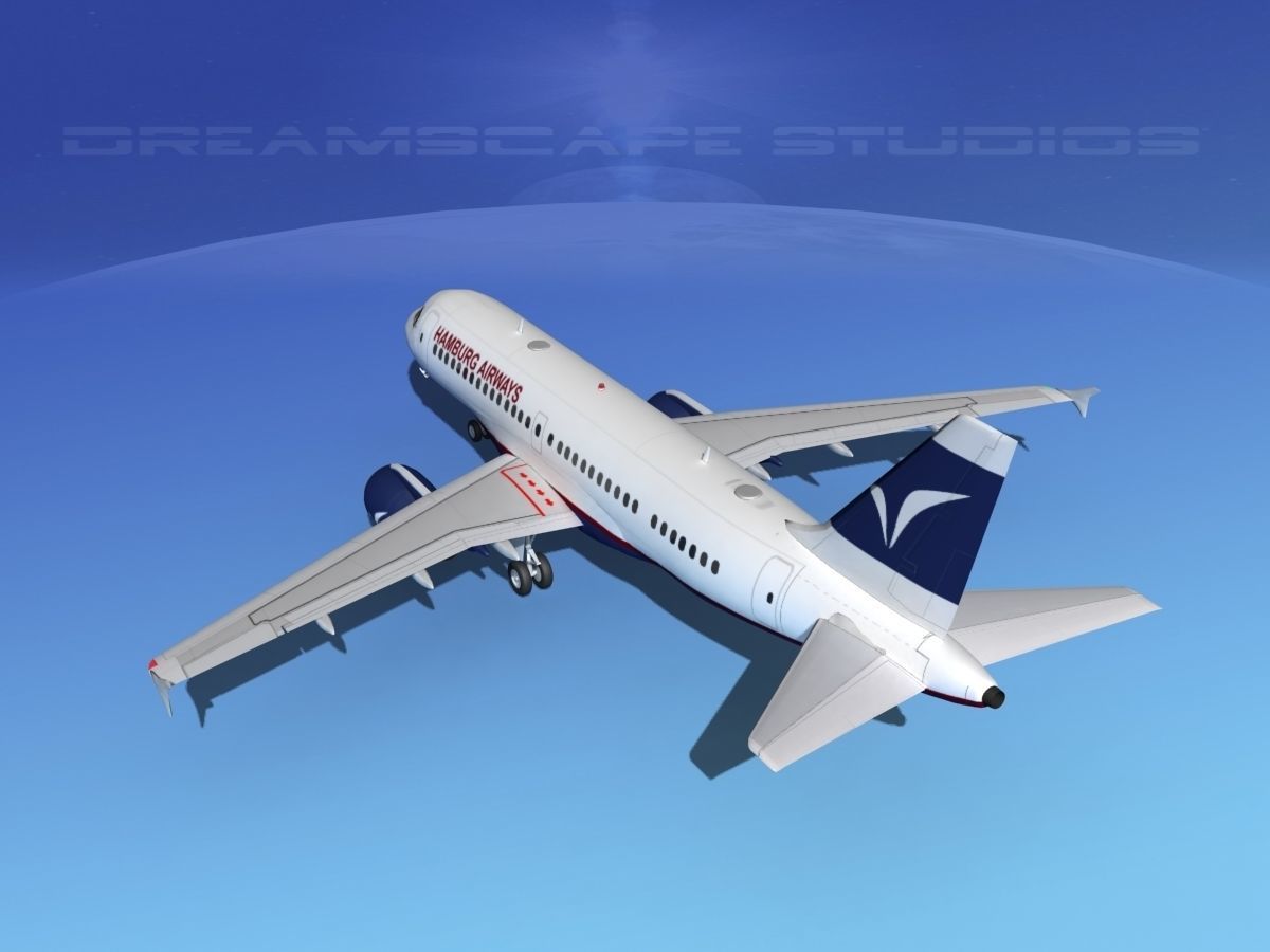 Airbus A319 Hamburg Airways 3D model_7
