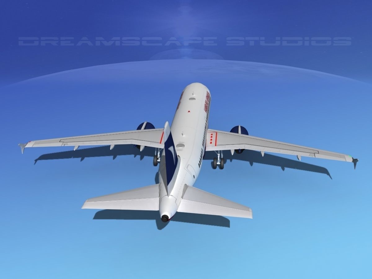 Airbus A319 Hamburg Airways 3D model_6