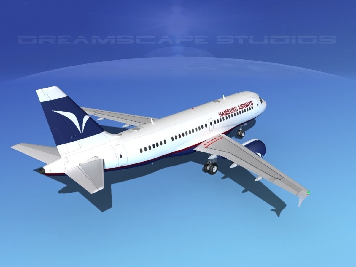 Airbus A319 Hamburg Airways 3D model_5