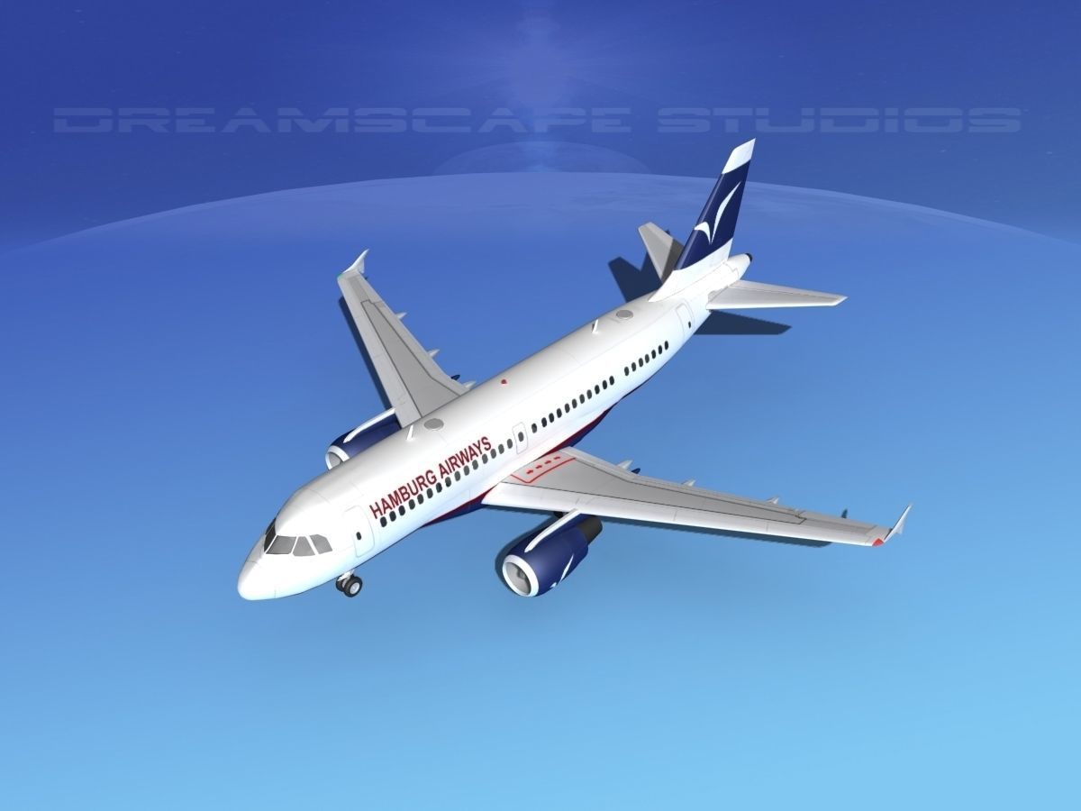 Airbus A319 Hamburg Airways 3D model_10