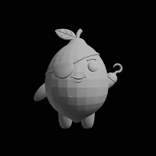 Pirate Lemon Character Model