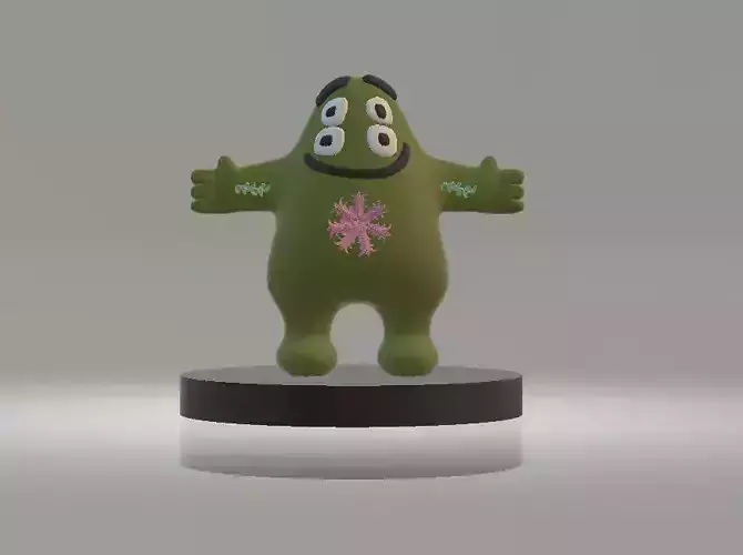 Green Monster 3D Printable Character Model