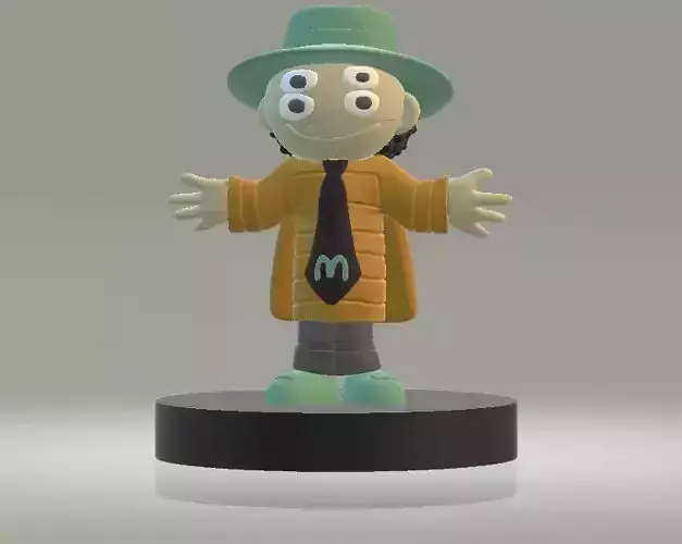 Stylish McCharacter with Hat 3D Printable Model