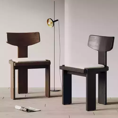 Modern Japandi Wooden Chairs