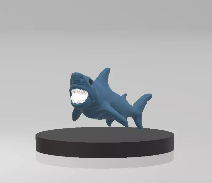 Fierce Shark 3D Printable Model 3D print model