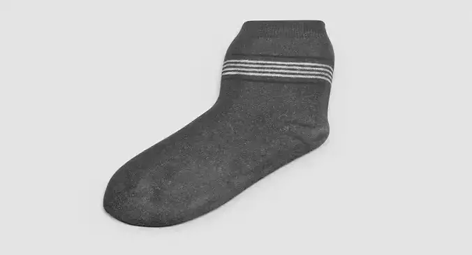 -Sock with Stripes-