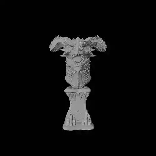 Dragon Head 3D Model
