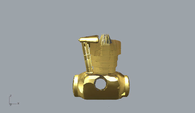 Harley Engine Pendant 3D print model