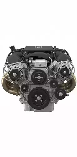 Chevy LS3 - LS7 Small-Block V8 Engine - High-Detail PBR