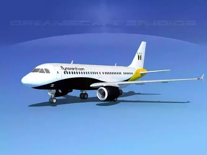 Airbus A319 Monarch  3D model