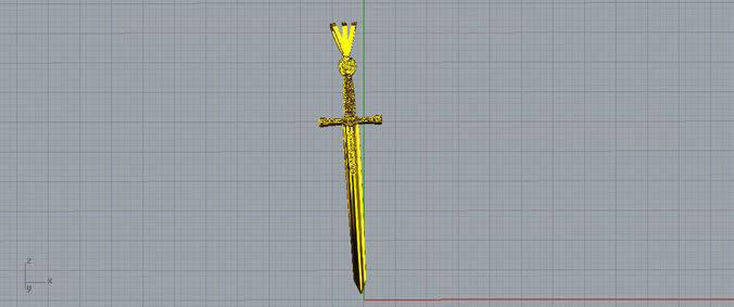 Pendant Excalibur 3D print model