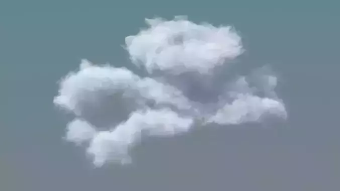 Realistic 3D Clouds - Voxels - VDB Cache Data 3D model