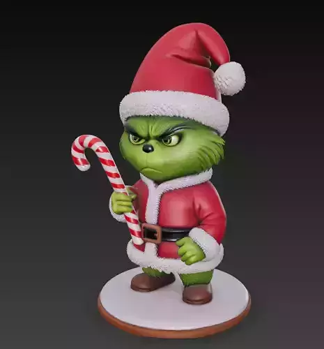 Christmas Grump - Stylized Holiday Character 3D Model