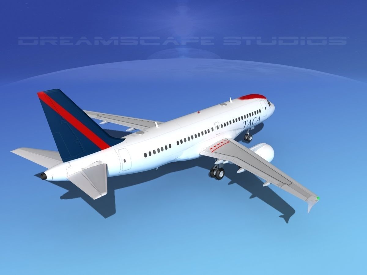 Airbus A319 TACA Airlines 3D model_5