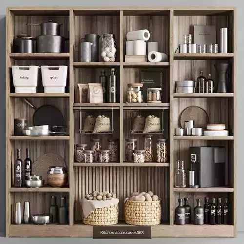 Kitchen Accessories Collection vol 13 3D Model Pack 4