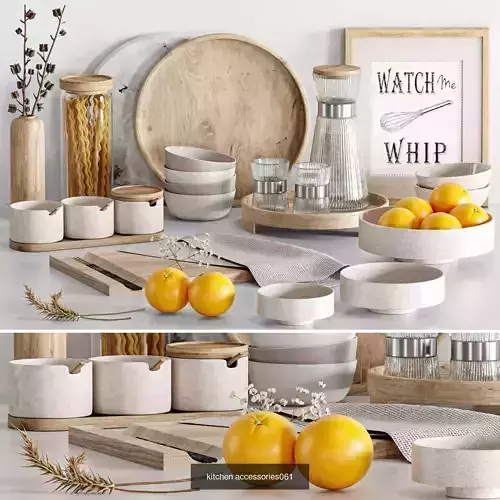 Kitchen Accessories Collection vol 13 3D Model Pack 2