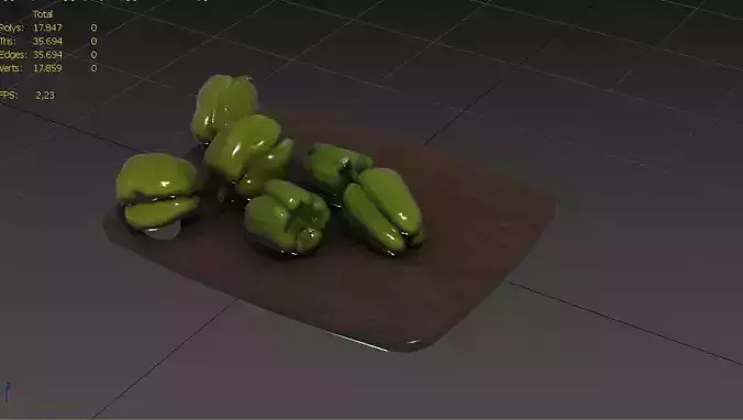 BellPepper  Set03 Low-poly 3D model 3