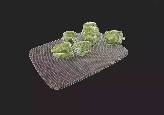 BellPepper  Set03 Low-poly 3D model 7