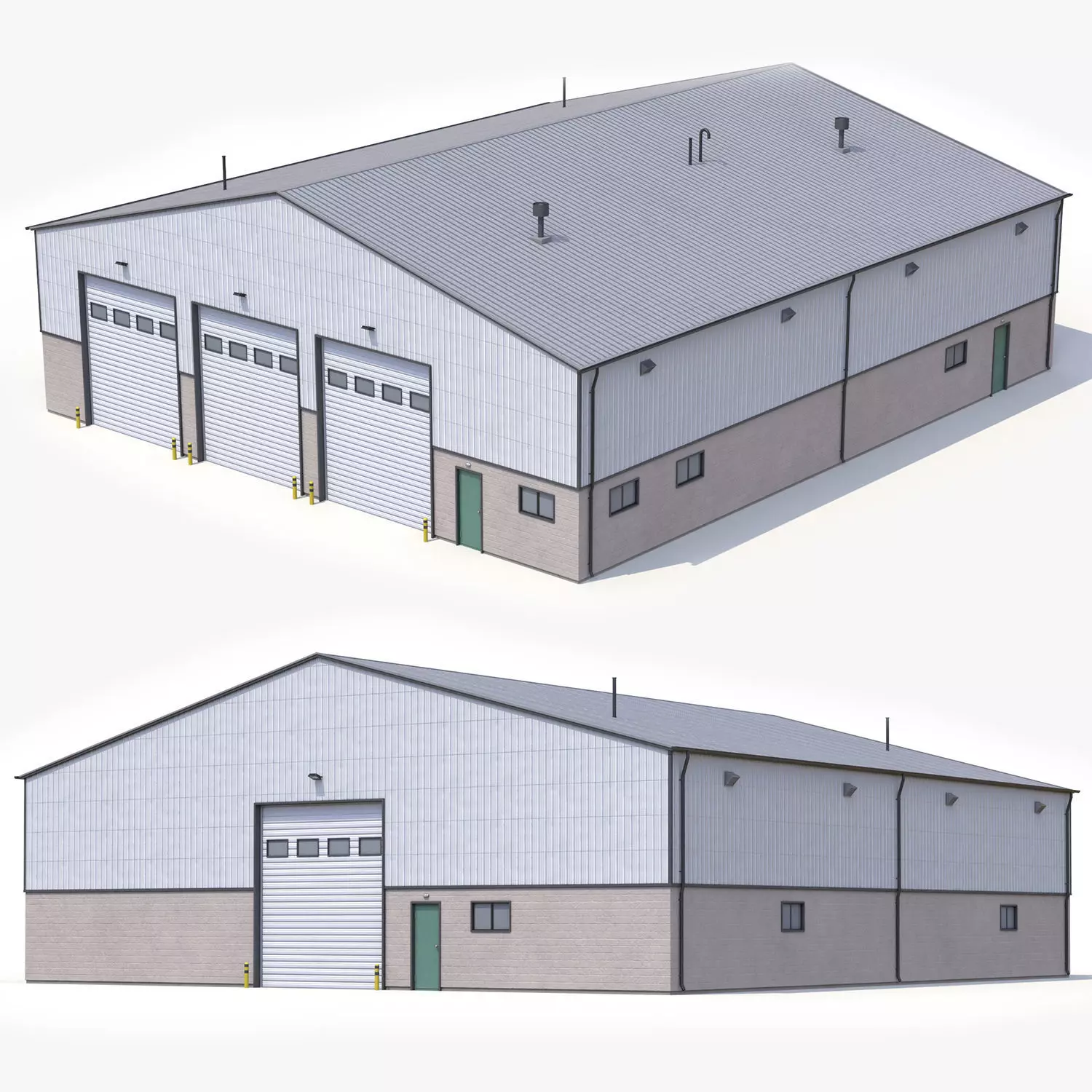 Industrial Building 32 PBR Low-poly 3D model