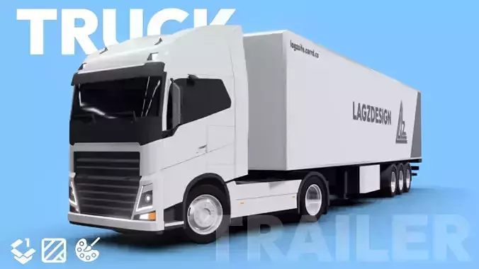 Truck - Low poly