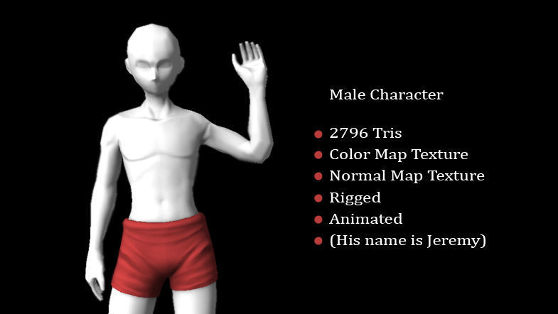 Jeremy - Base Male Character Free low-poly 3D model_1