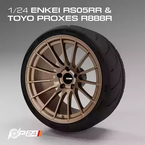 1-24th 18-inch Enkei RS05RR and Toyo Proxes R888R Combo