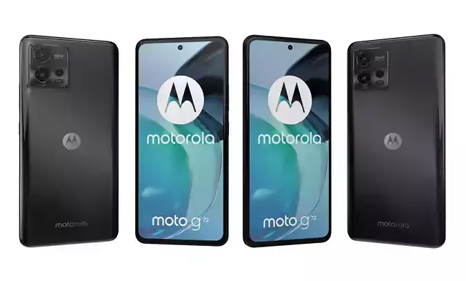 Motorola Moto G72 Black High Poly
