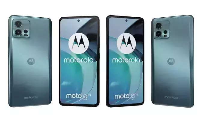 Motorola Moto G72 Blue High Poly