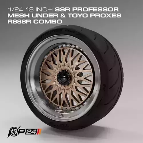 1-24th 18-inch SSR Professor Mesh Under and Toyo Proxes R888R
