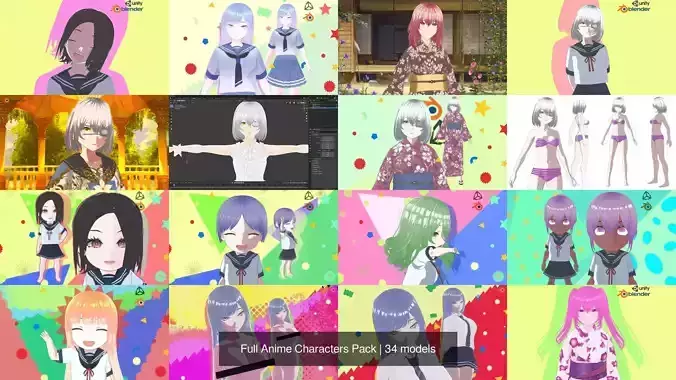 Full Anime Characters Pack