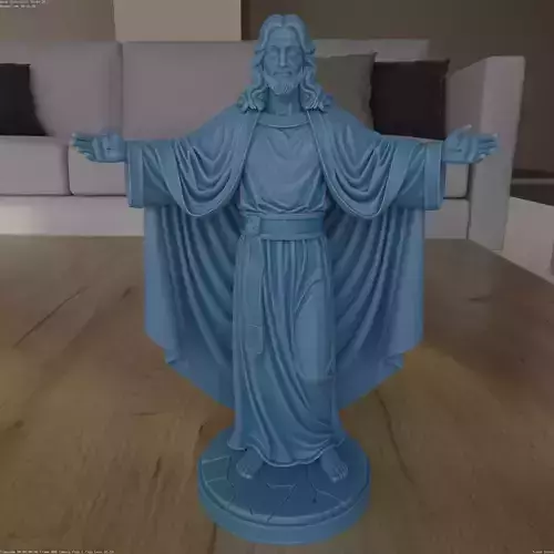 Jesus Christ Open Arms waiting you STL for 3D Printing