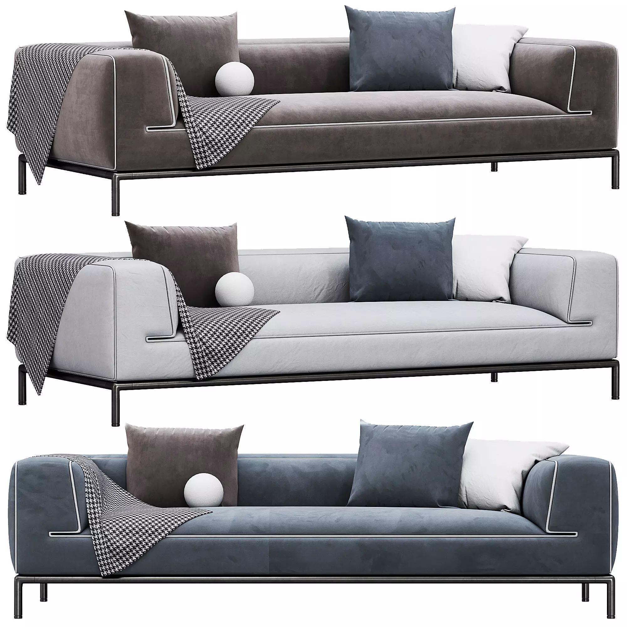PERRY UP Sofa 277 By Flexform 3D model