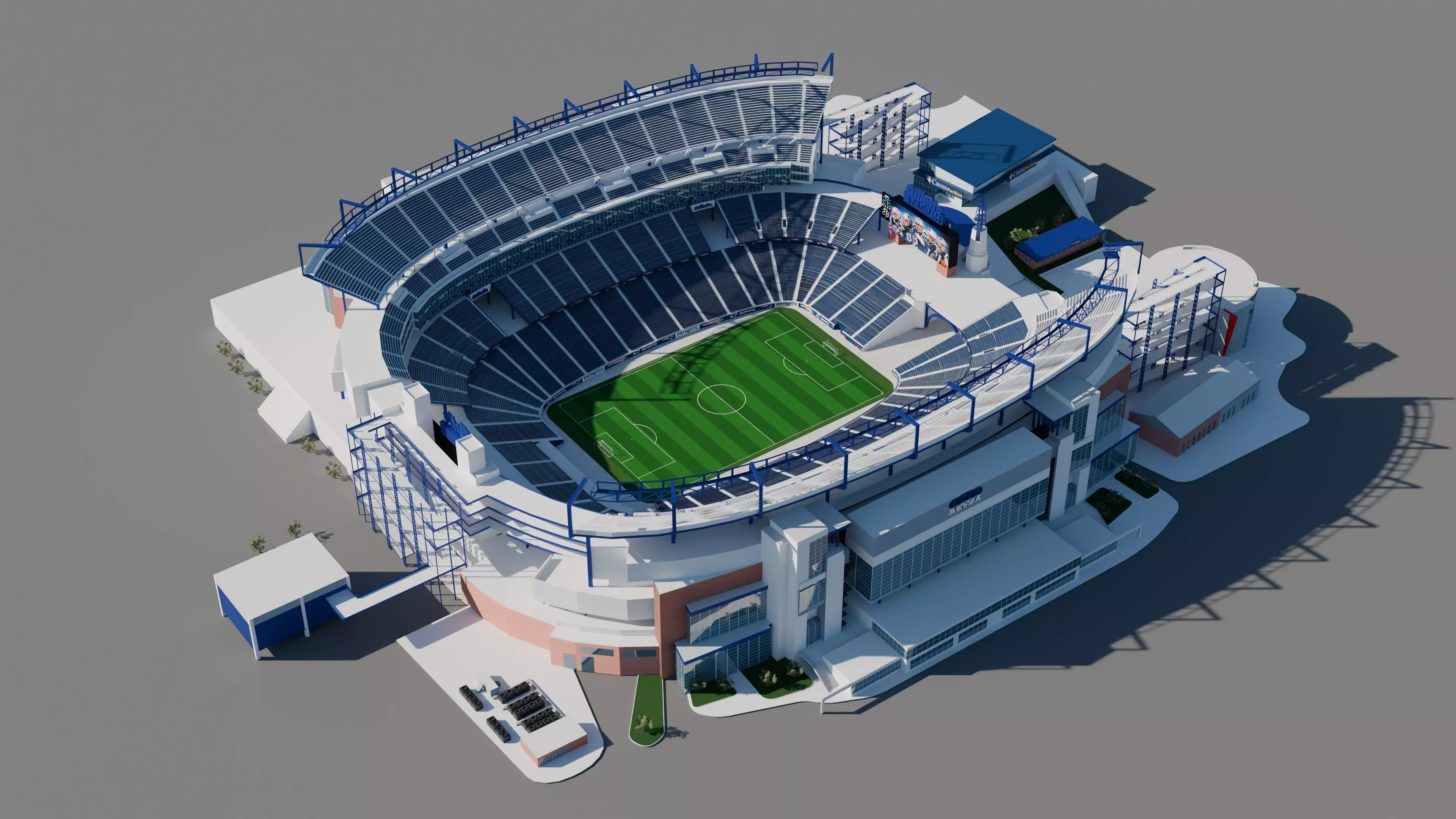 gillette stadium 3D model