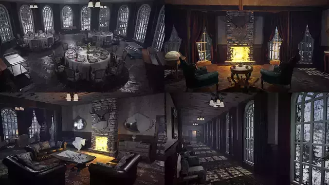 Blackthorn Crest Manor Victorian Gothic Estate of Winter