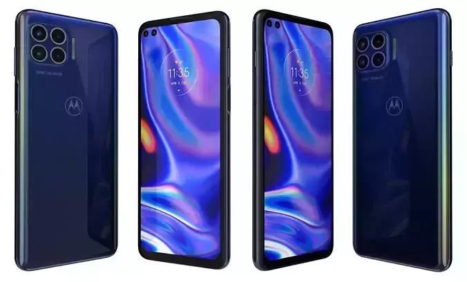 Motorola One 5G Oxford Blue High Poly