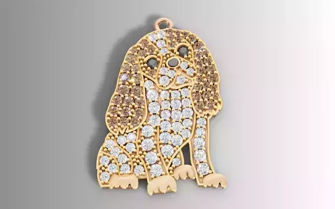 Cavalier King Charles Spaniel Dog Pendant