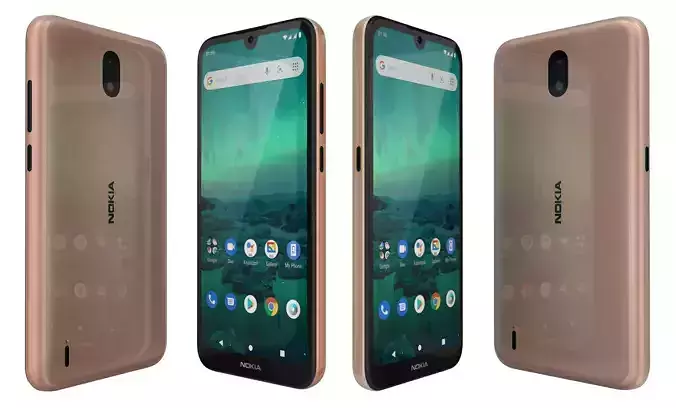 Nokia 1 3 Gold High Poly