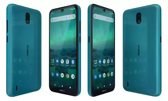 Nokia 1 3 Blue High Poly