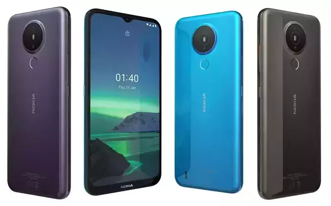 Nokia 1 4 All Colors High Poly