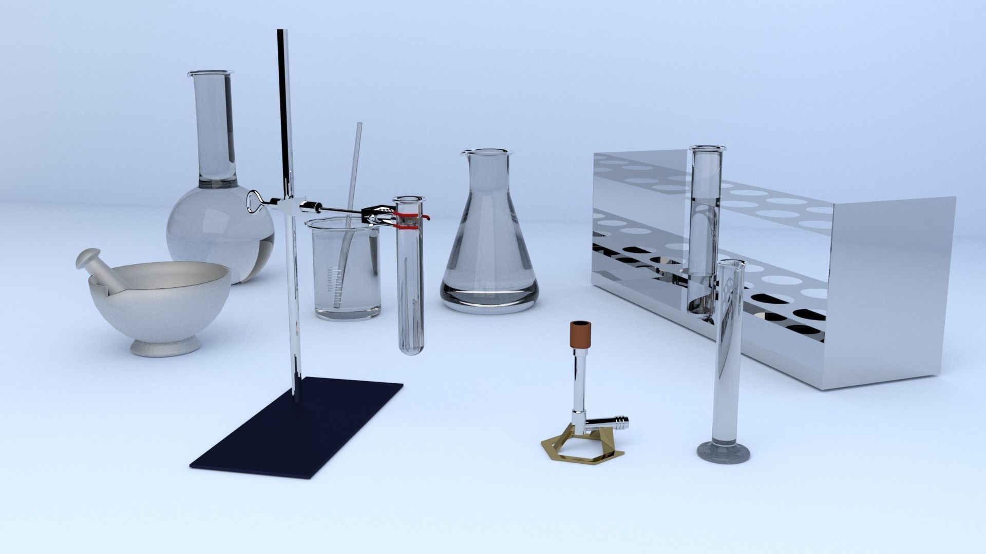 CHEMISTRY AND LAB SET 3D model_3