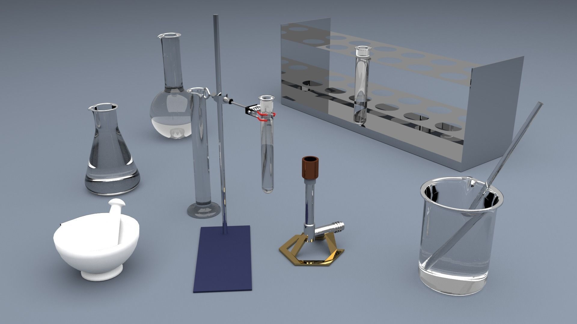 CHEMISTRY AND LAB SET 3D model_4