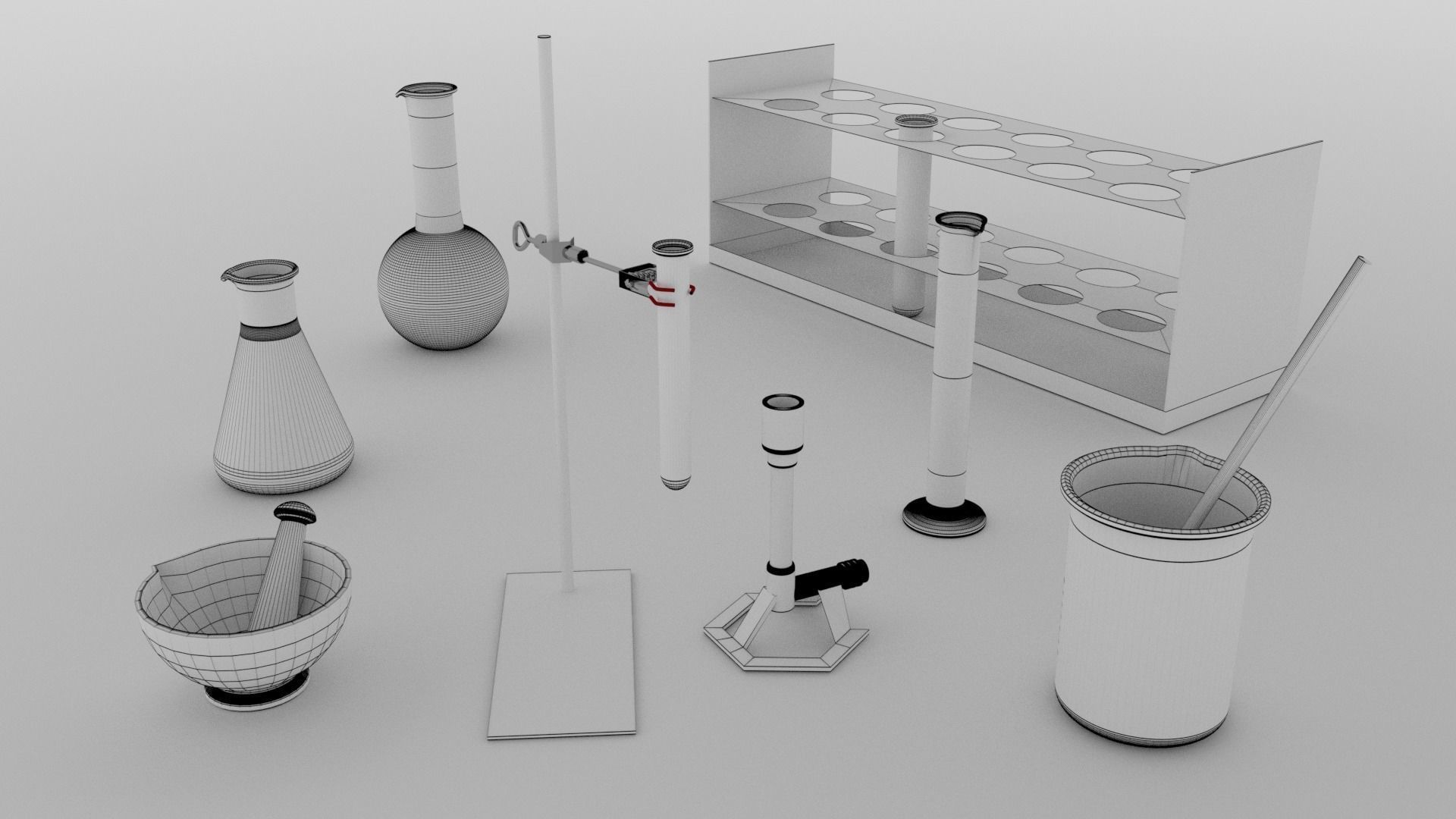 CHEMISTRY AND LAB SET 3D model_6