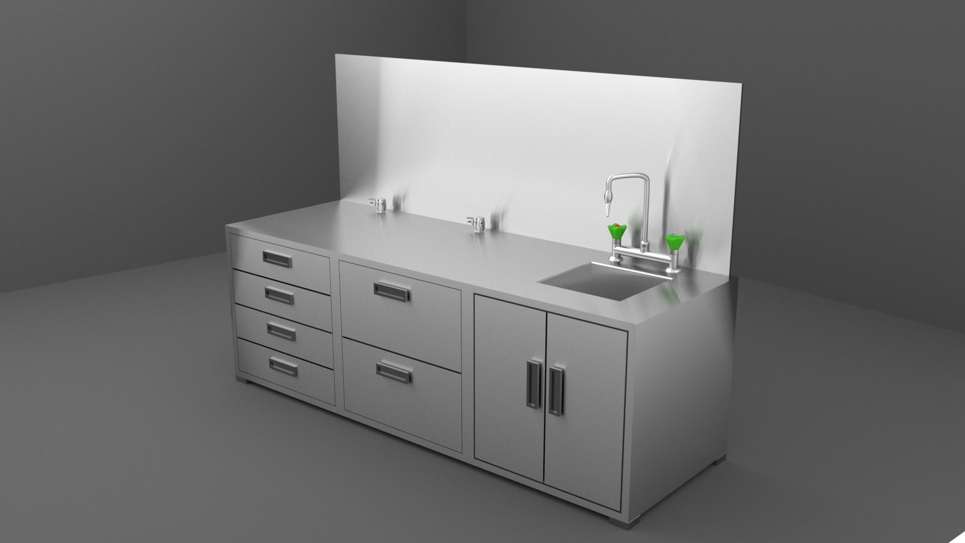 CHEMISTRY AND LAB SET 3D model_2