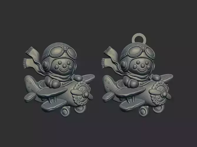 ginger cookie plane cnc model