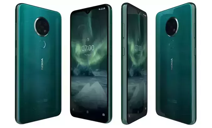 Nokia 7 2 Cyan Green High Poly