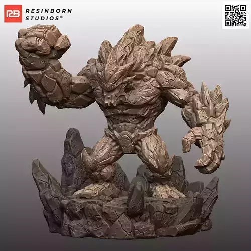Malphite Mountain Golem Figurine League of Legends