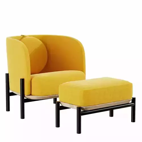 Armchair and ottoman