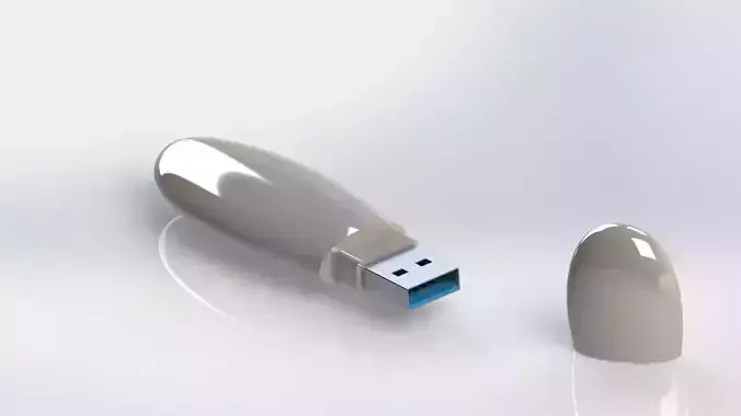 USB Flash Drive 3D model