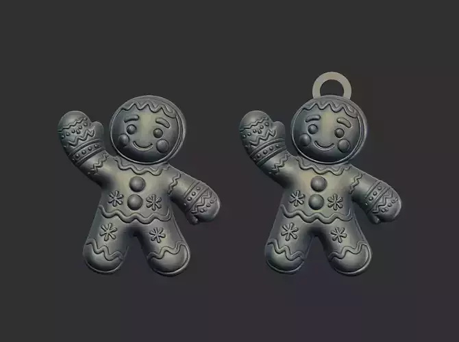 ginger cookie decor 3dmodel cnc printing 