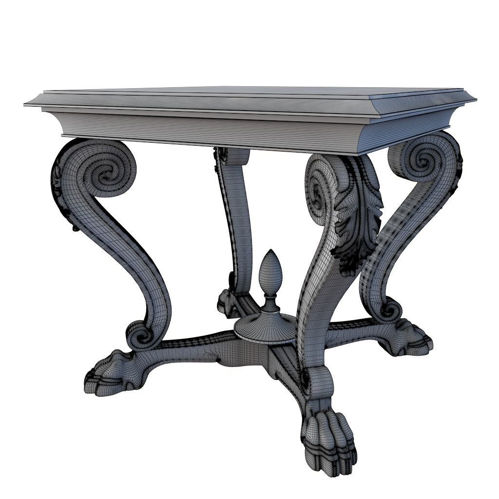 Seven Sedie I Veneziani Small Table Leone 3D model_2
